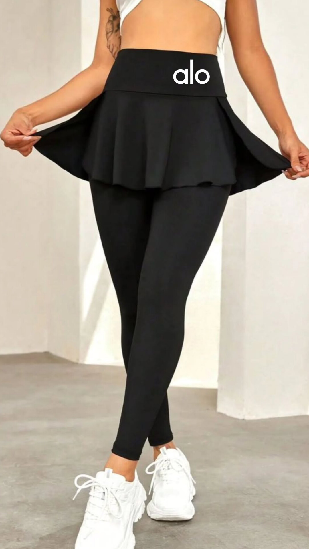 لگ کمرپهن دامنی ورزش زنانه الو