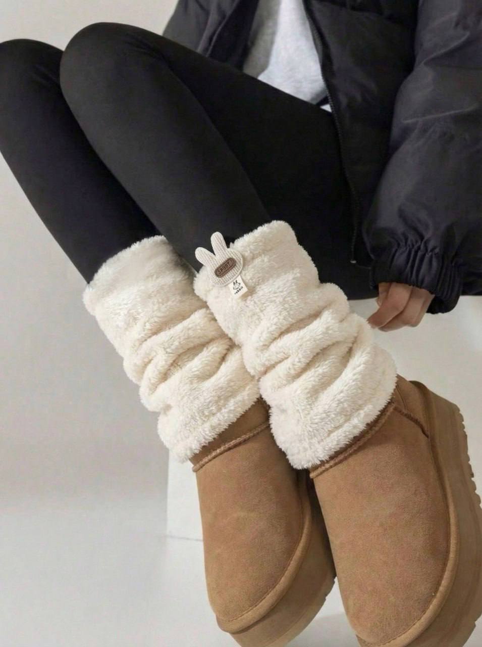 ست لگ وارمر و هدبند پشمی زنانه