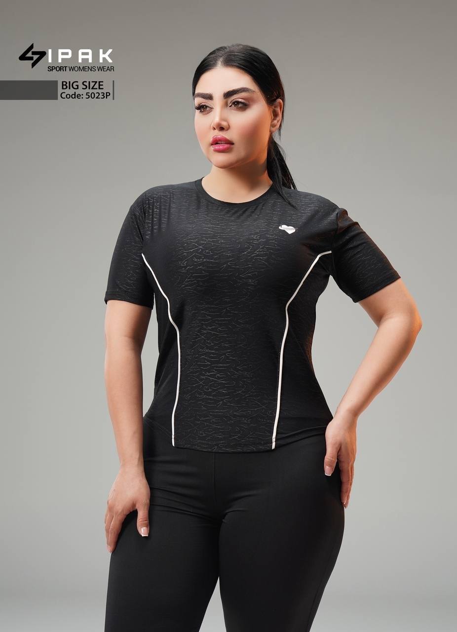 تیشرت زنانه ورزشی سایز بزرگ
